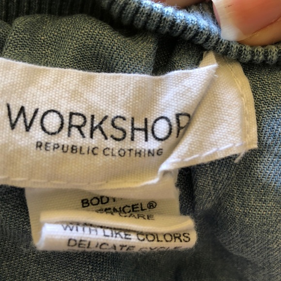 Lightweight denim color zip up bomber jacket - Picture 7 of 9